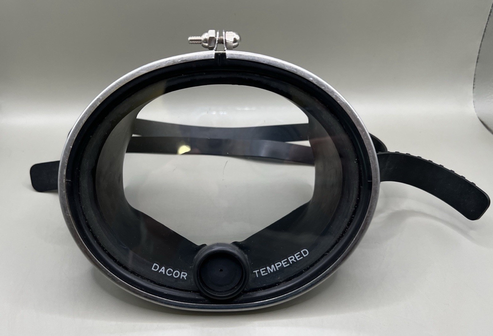 Dacor Vintage Tempered Glass Lens Scuba Diving Mask Scuba Rubber Purge Valve