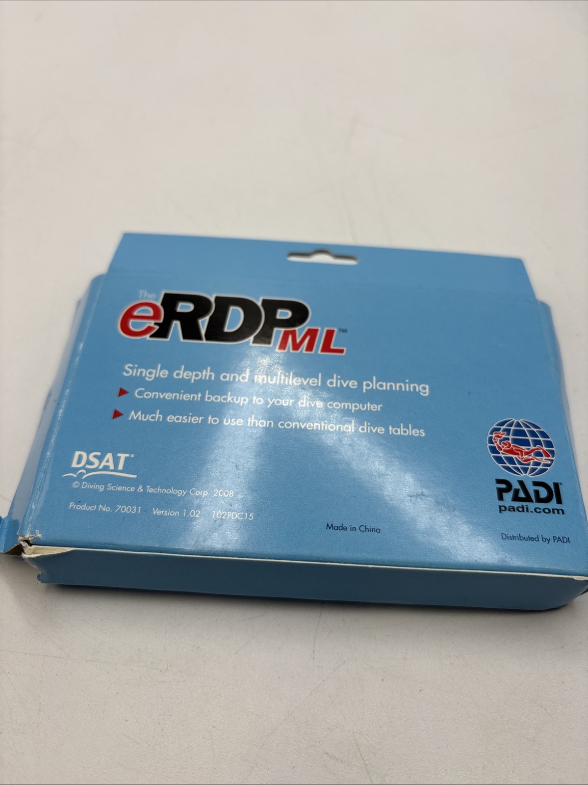 PADI eRDPML Multilevel Recreational Dive Planner PADI 70031 Tested Works