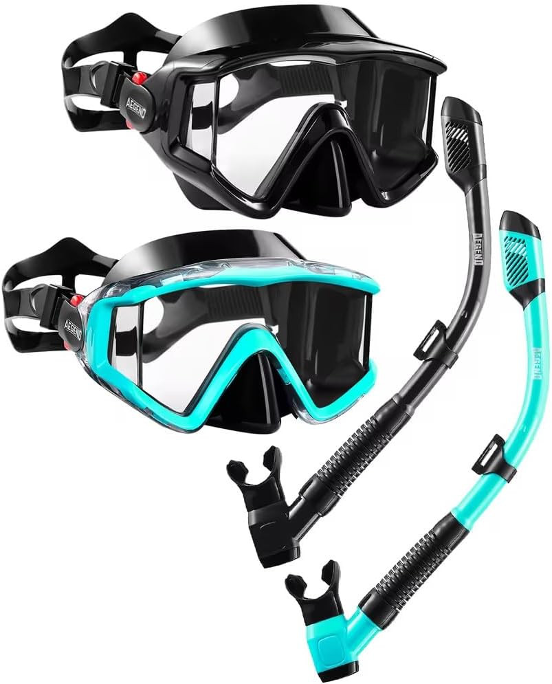 Snorkeling Gear for Adults Youth Kids, Snorkel Mask with Top Dry Valve – Panoram