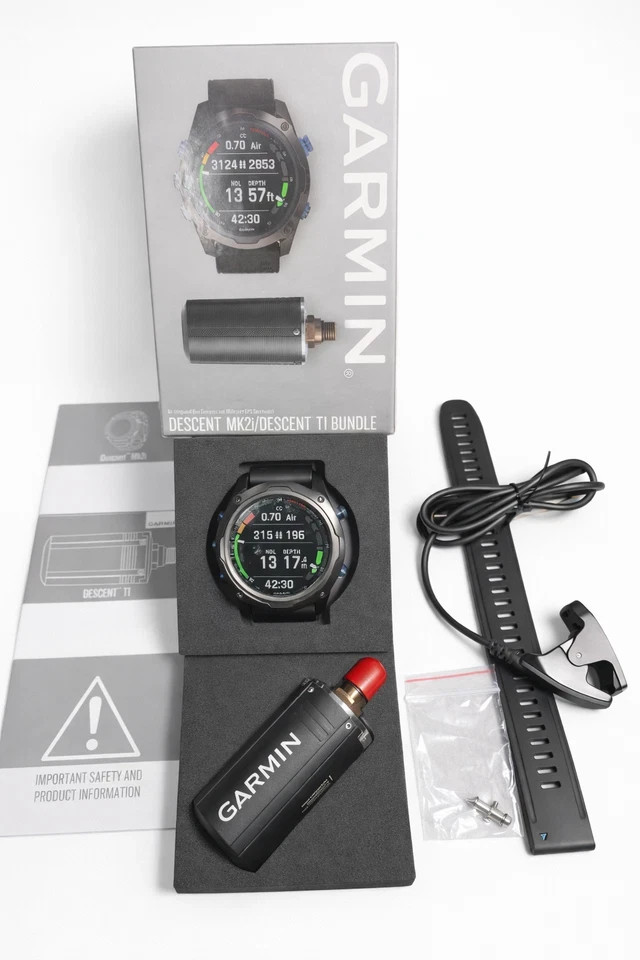 Garmin Descent Mk2i Dive Computer Smartwatch GPS Titanium Black 52mm