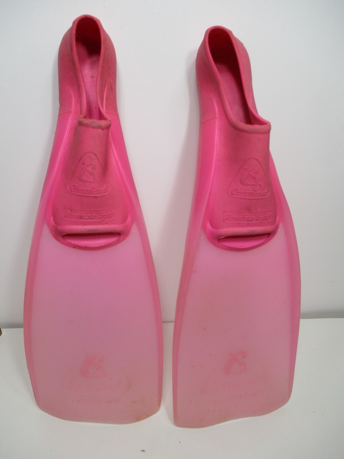 Vintage Cressi Sub Rondine Pink Made In Italy Size 7-8 (40-41)Scuba Diving Fins