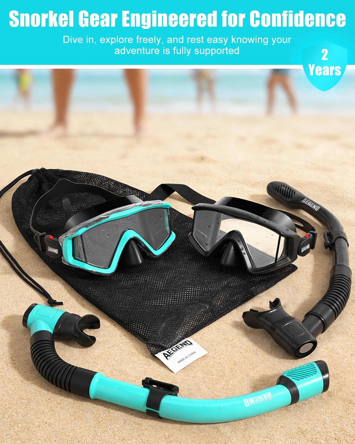 Snorkeling Gear for Adults Youth Kids, Snorkel Mask with Top Dry Valve – Panoram