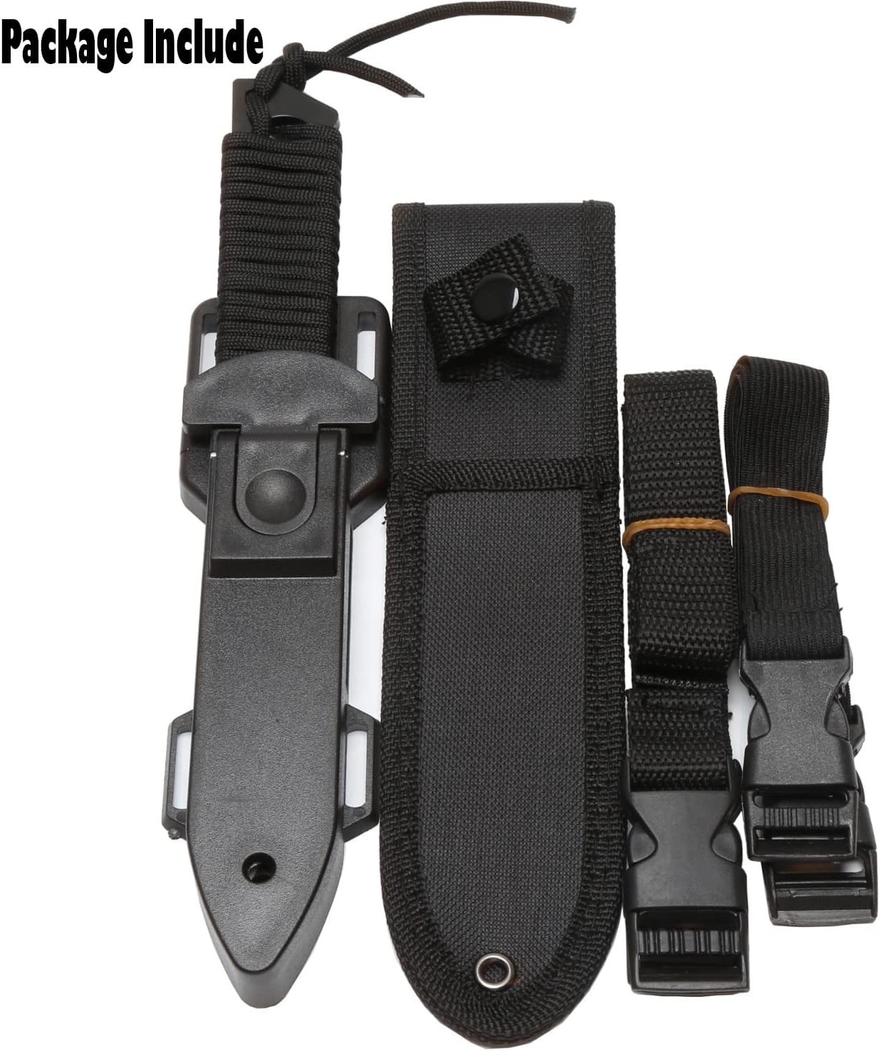 Dive Knife Scuba Diving Knife, Black Tactical Sharp Blade knives, Divers dive…