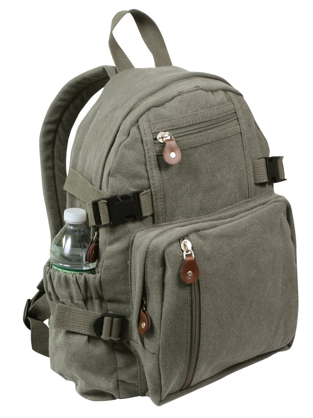 Rothco Olive Drab Vintage Compact Backpack 15″ x 13.5″ x 7″,