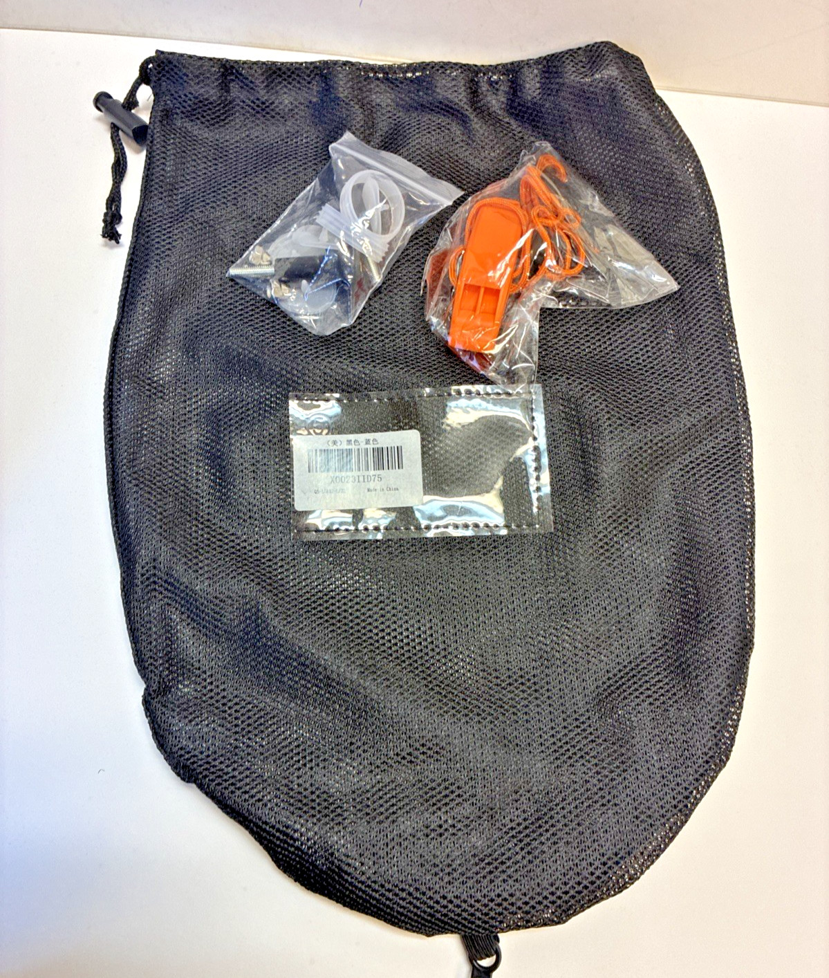 Snorkel Mask & Floatation Vest w/Mesh Bag Compact for Travel Vacation KHROOM