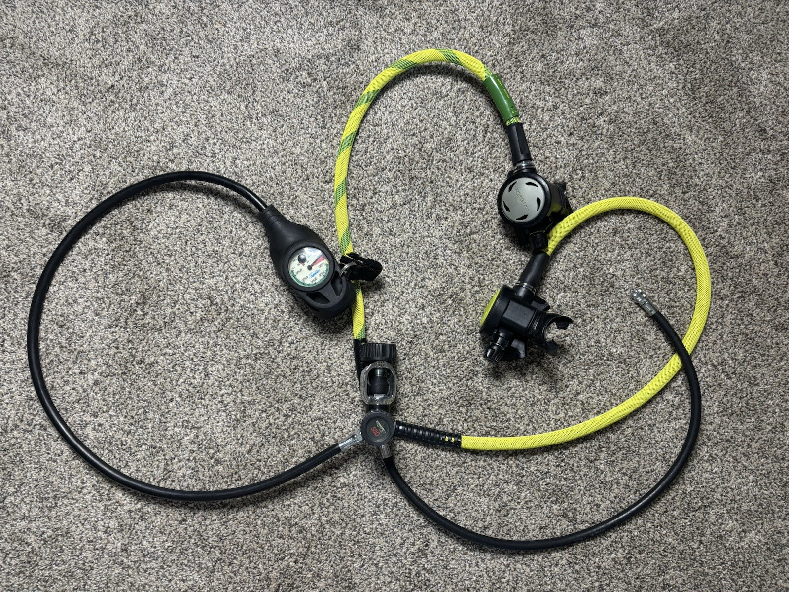 Zeagle 50D Scuba Regulator, octo w/ Pressure Gauges Genesis com. Parts Only (33)