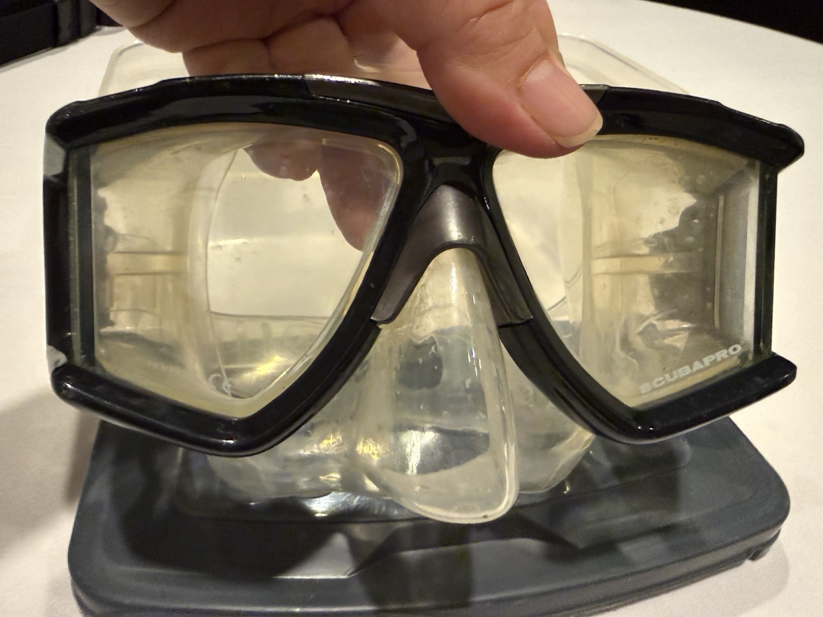 Scubapro Clear VU mask Clear/ Black Excellent condition
