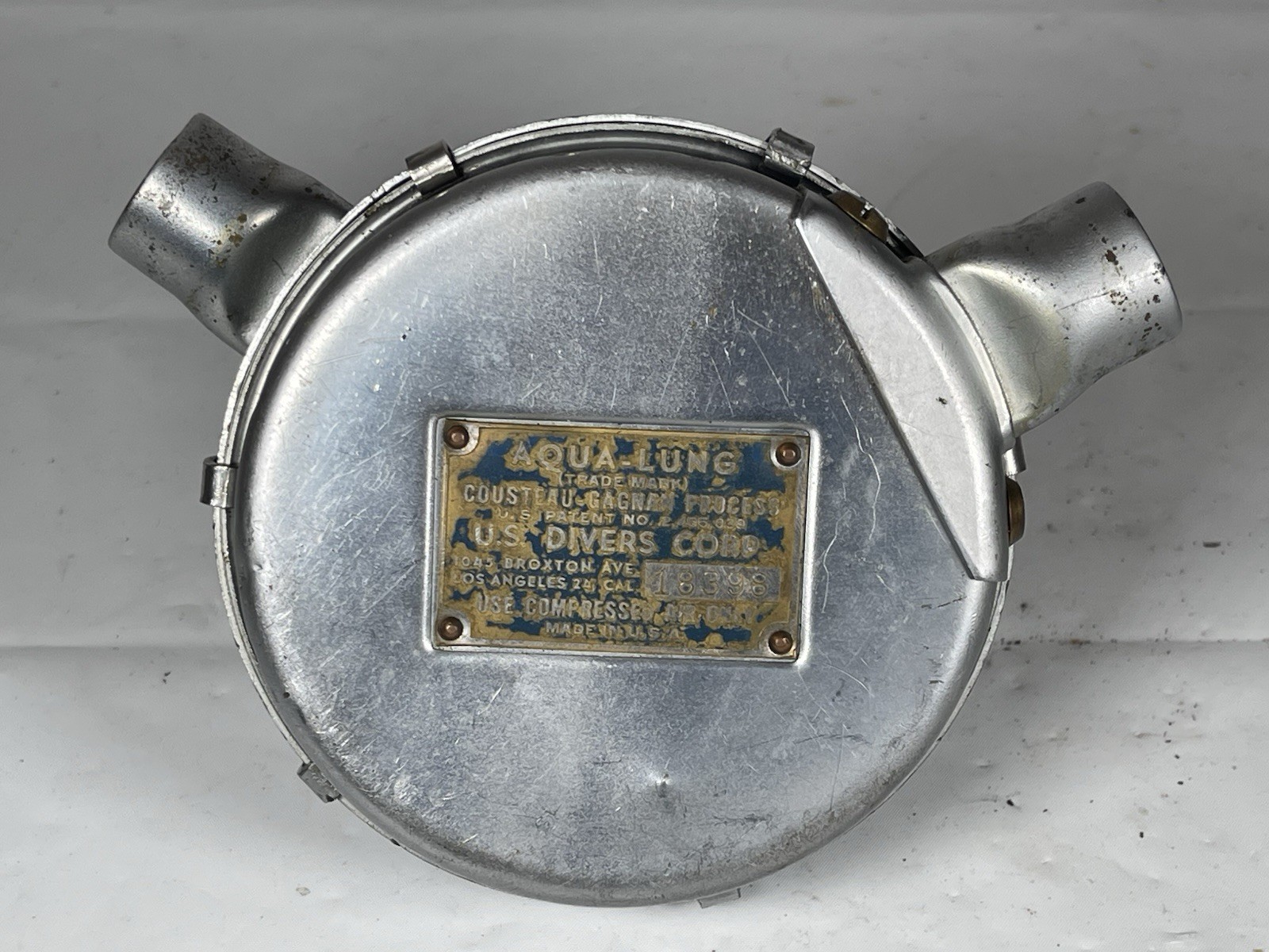 Vintage US Divers Aqua-Lung Regulator Cousteau-Gagnan 1951–54 Blue Label