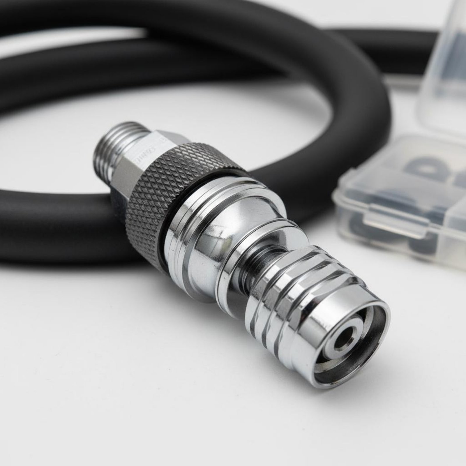 Full Underwater Facepiece Adapter Chrome Plated Copper Diving Quick Connector