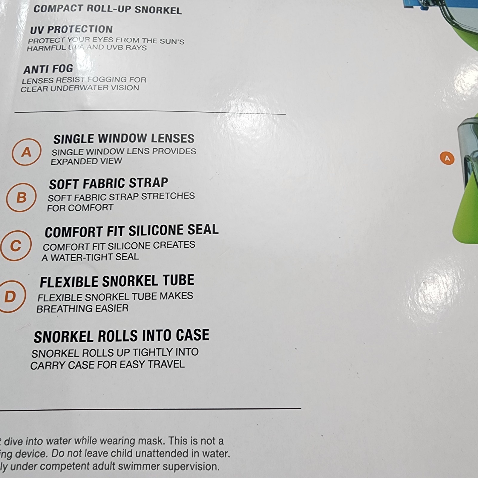Brand NEW Junior Speedo Snorkel Set In Package