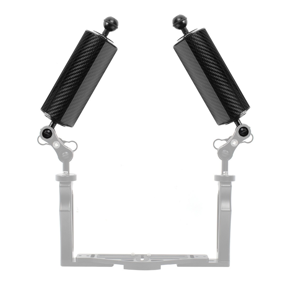 D60 5″-12″ Carbon Fiber Hollow Double Ball Head Underwater Floating Buoyancy Arm