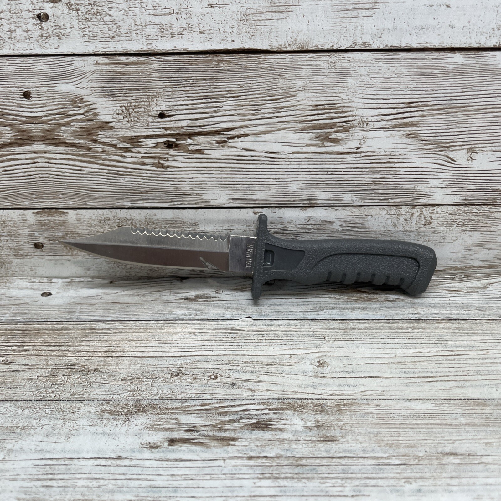 AExtrema Serrated Scuba Dive Snorkeling Mini BC BCD Backup Knife 6in 3 1/8 Blade