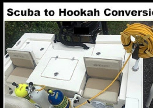 Hookah Diving 125′ Dual 3/8 Hose Reel Ready to dive By GATOR GILL LLC