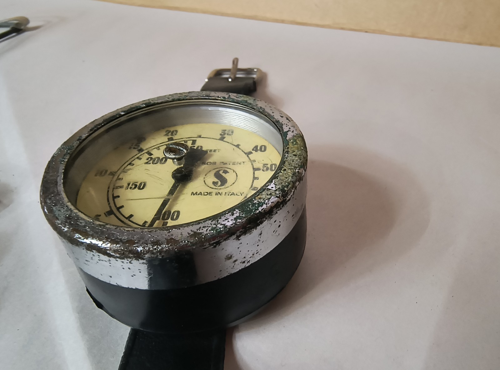 Scubapro Diver’s Wrist Depth Gauge 250 Feet Made in Italy SOS *Untested* LOT 4