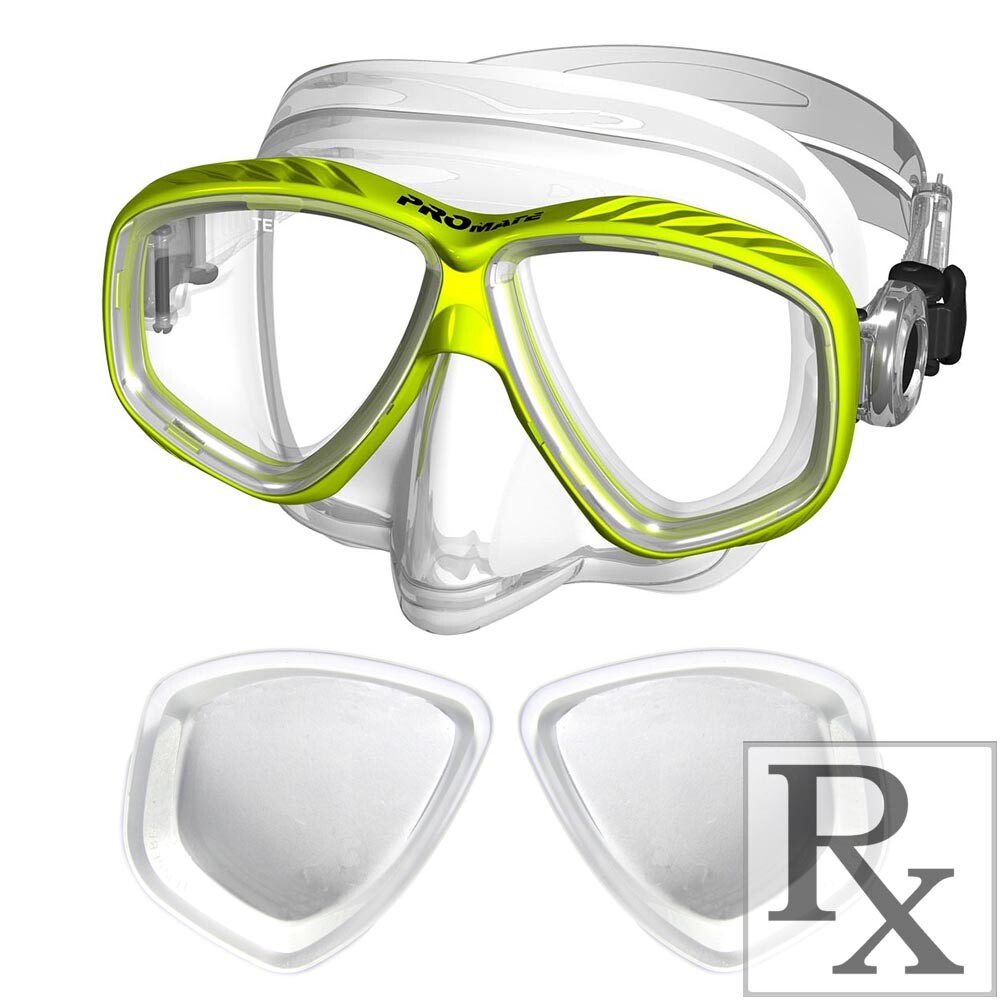 Promate Pro-Viewer RX Prescription Optical Scuba Dive Snorkel Purge Mask