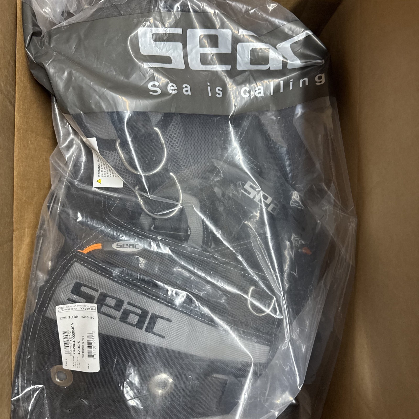 SEAC EQ-PRO Scuba Diving BCD Jacket | Size Small | New Buoyancy Compensator