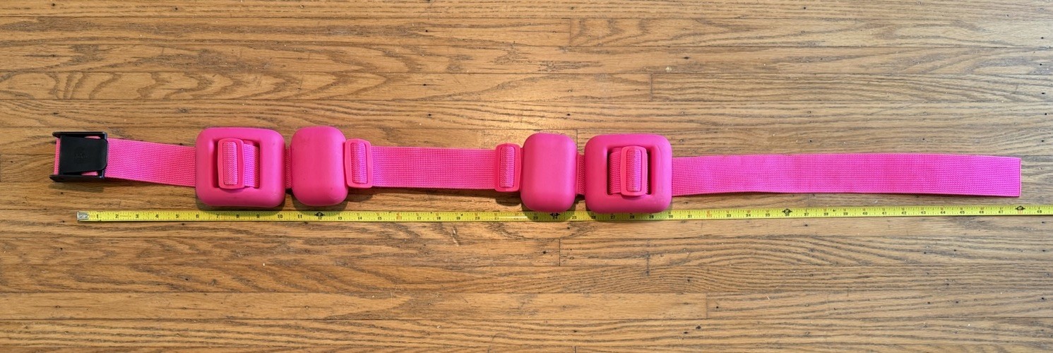 Weighted Scuba Belt 21 Pounds Sea Pearls Nylon Belt And Covered Weights