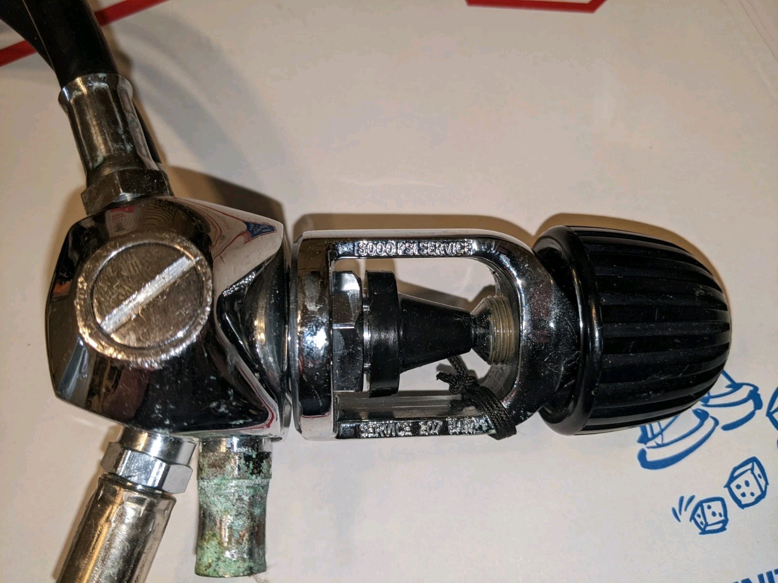 US DIVERS Stage Scuba Dive Regulator MICRA & Oceanic Datamax 2 Gauge