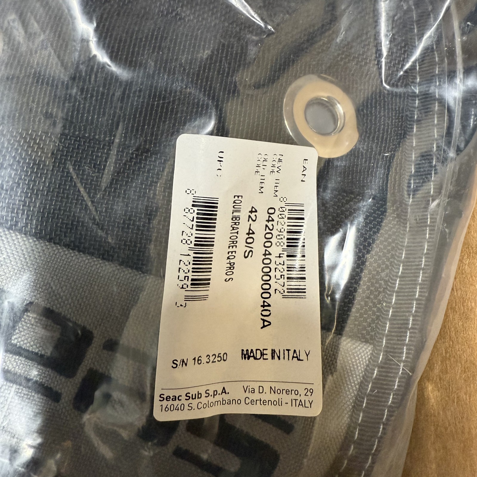 SEAC EQ-PRO Scuba Diving BCD Jacket | Size Small | New Buoyancy Compensator