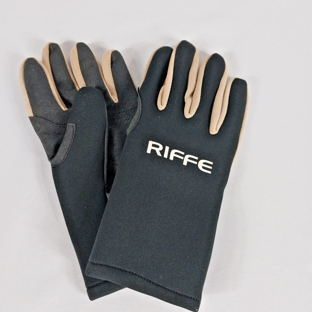 Sea Touch Full Face Snorkel Mask + Riffe 2mm Neoprene Dive Gloves Med Bundle
