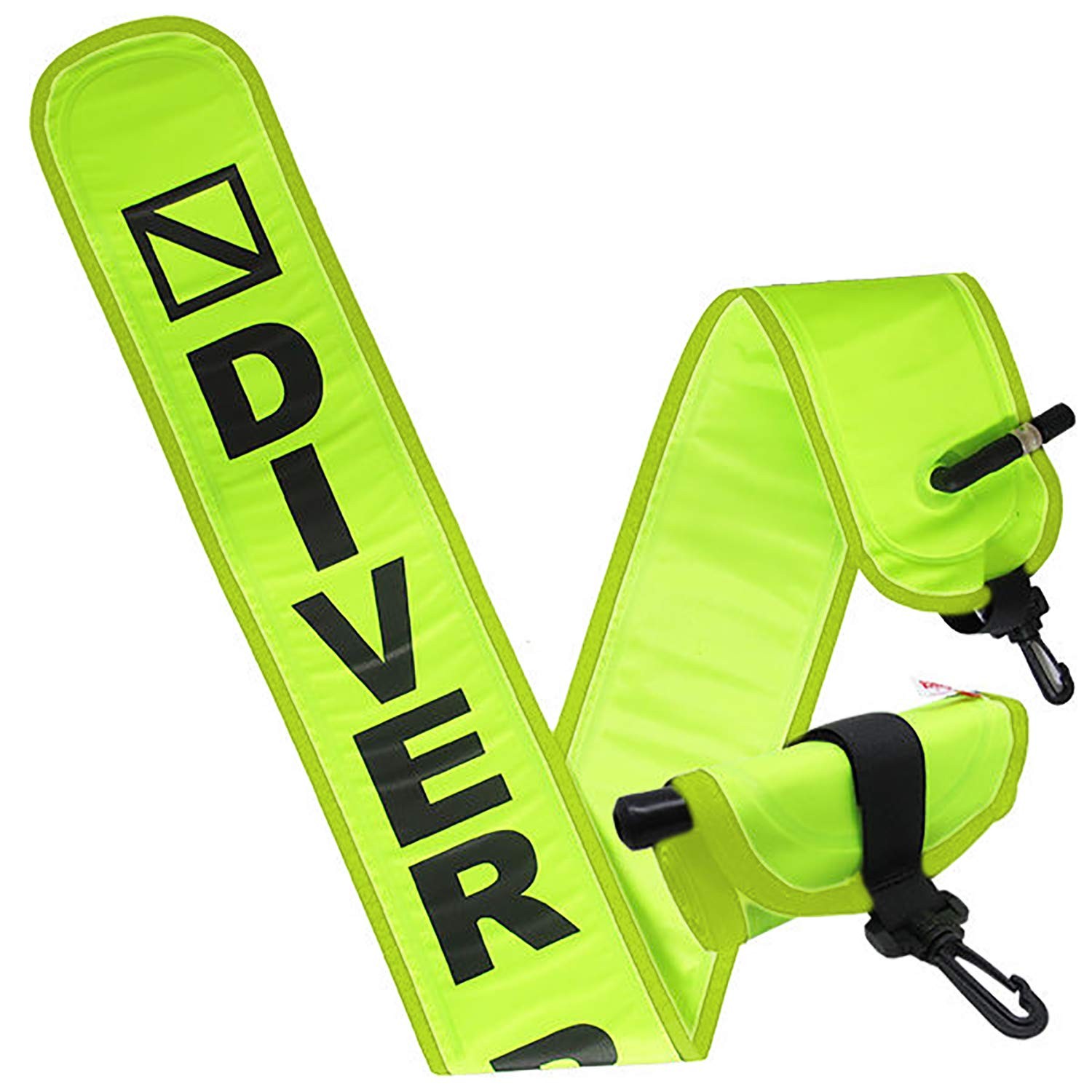 4ft Neon Yellow Scuba Diving Surface Marker Buoy Signal Tube, Durable 210D Ny…