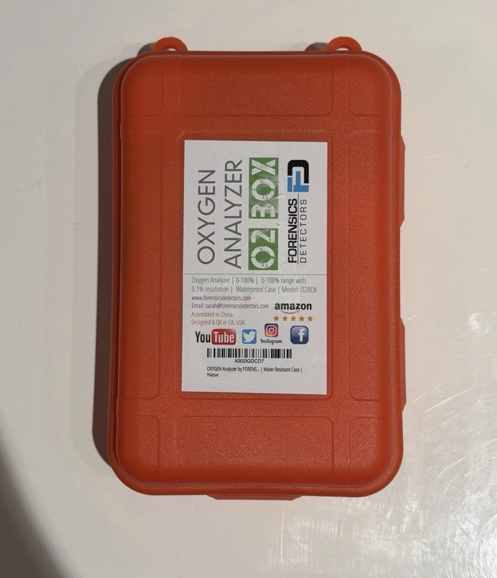 OXYGEN Analyzer by FORENSICS | 0%-100% with 0.1% resolution | Scuba, Nitro 02Box