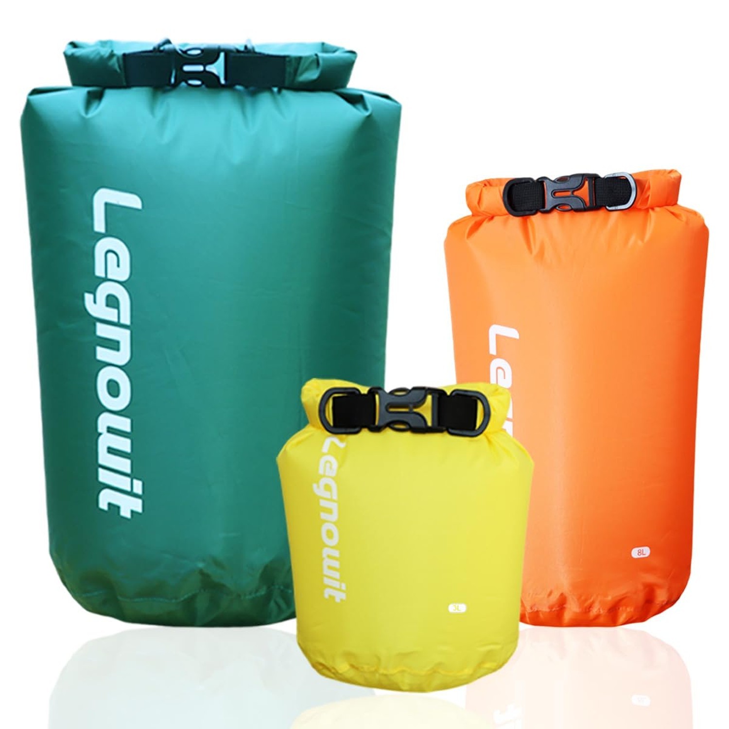 Dry Bag, 3 Pack/5 Pack Waterproof Lightweight Small & Large Dry Sacks for Out…