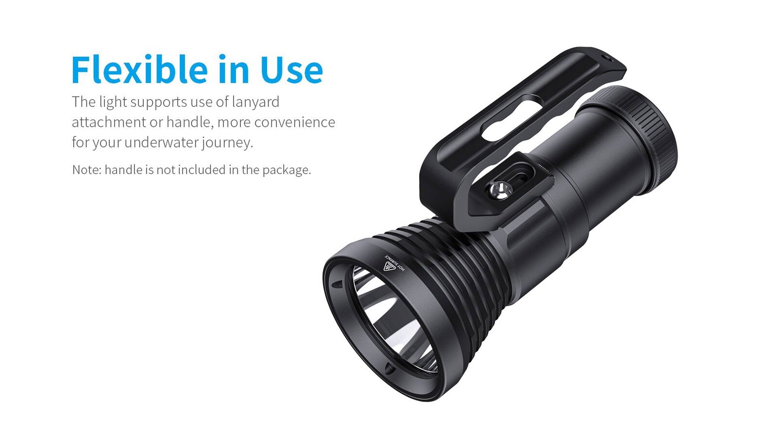 XTAR D28 3600 Lumen Diving Flashlight FULL SET + HANDLE + GREASE – 2023 MODEL