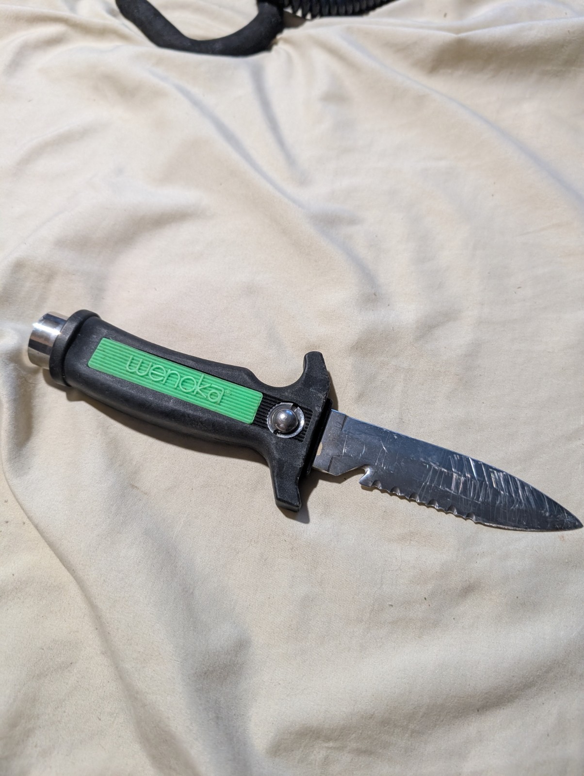 Wenoka Sea Style Stainless Steel Blunt Scuba Dive Knife w/ Sheath