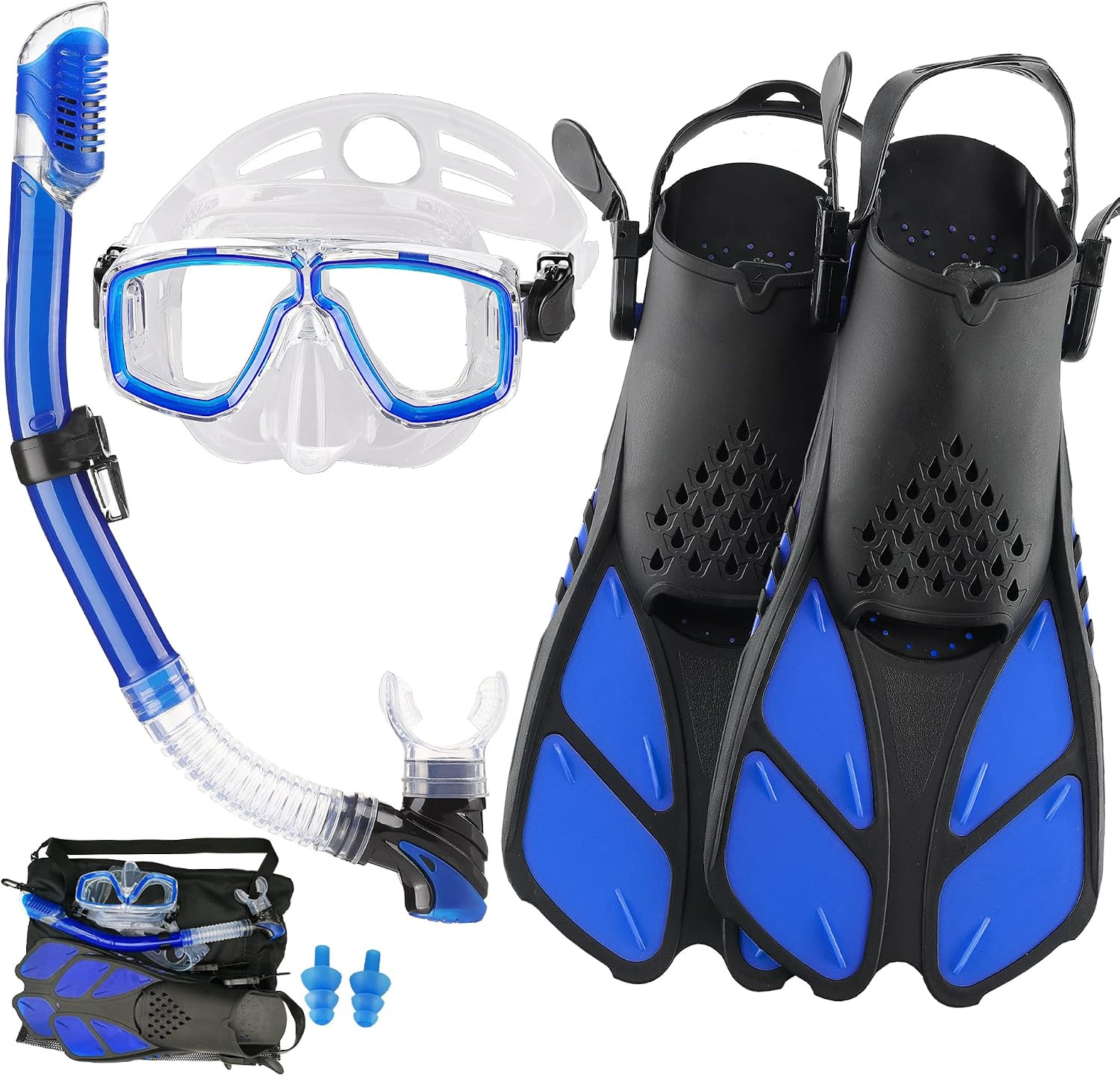 Snorkeling Gear for Adults with Fins Scuba Diving Gear Adult Professional Travel