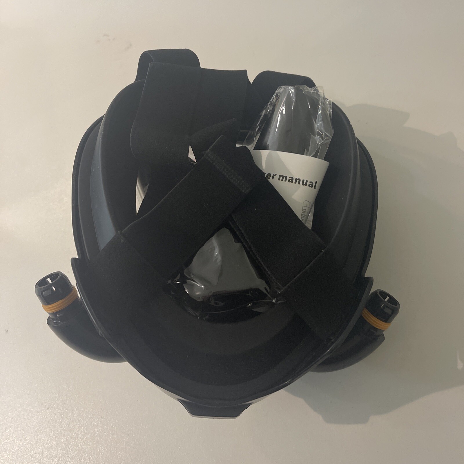 K23 Double Tube Snorkeling Mask 180 Panoramic View Black Small/Medium