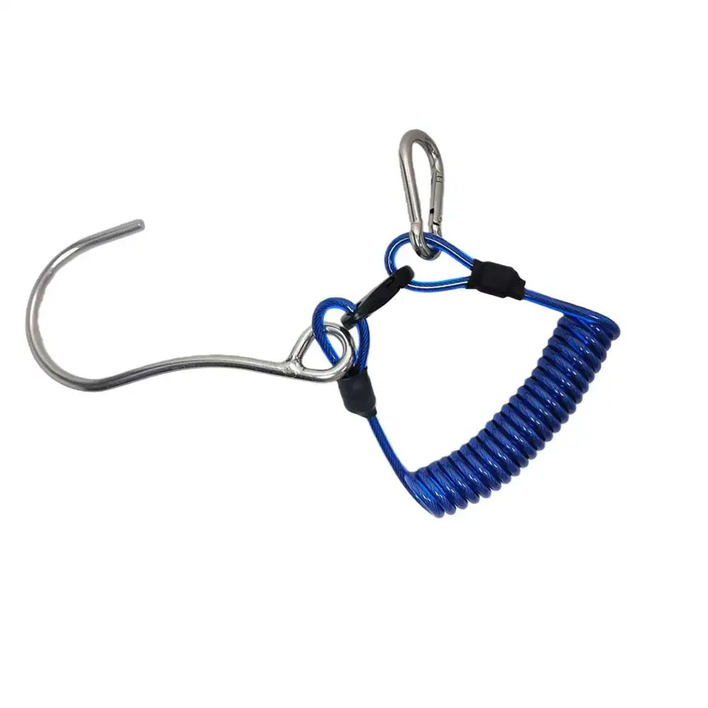 Heavy-duty 316 Stainless Steel Retractable Scuba Sigle/Double Reef Drift Hook