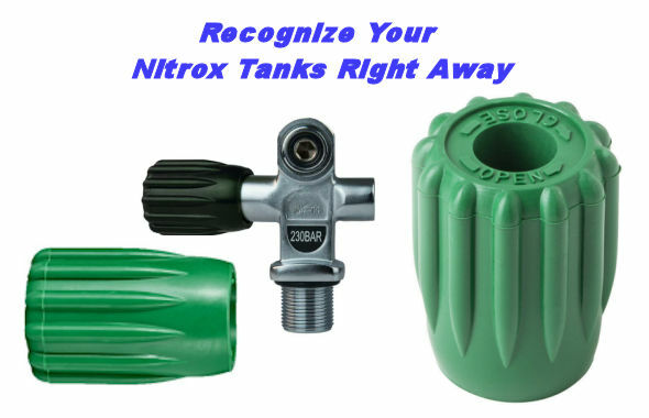 Nitrox Green Handwheel SCUBA Valve Knob Air Tank Cylinder Dive Recognize DIN K
