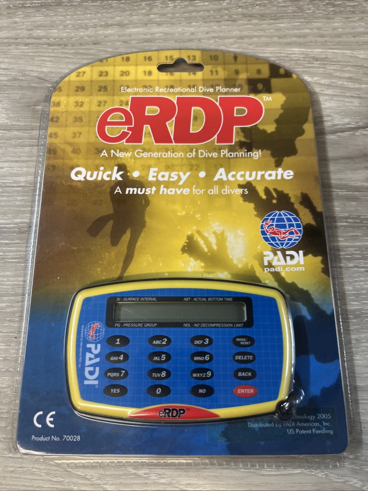 PADI eRDP Electronic Recreational Dive Planner 2005 New Sealed