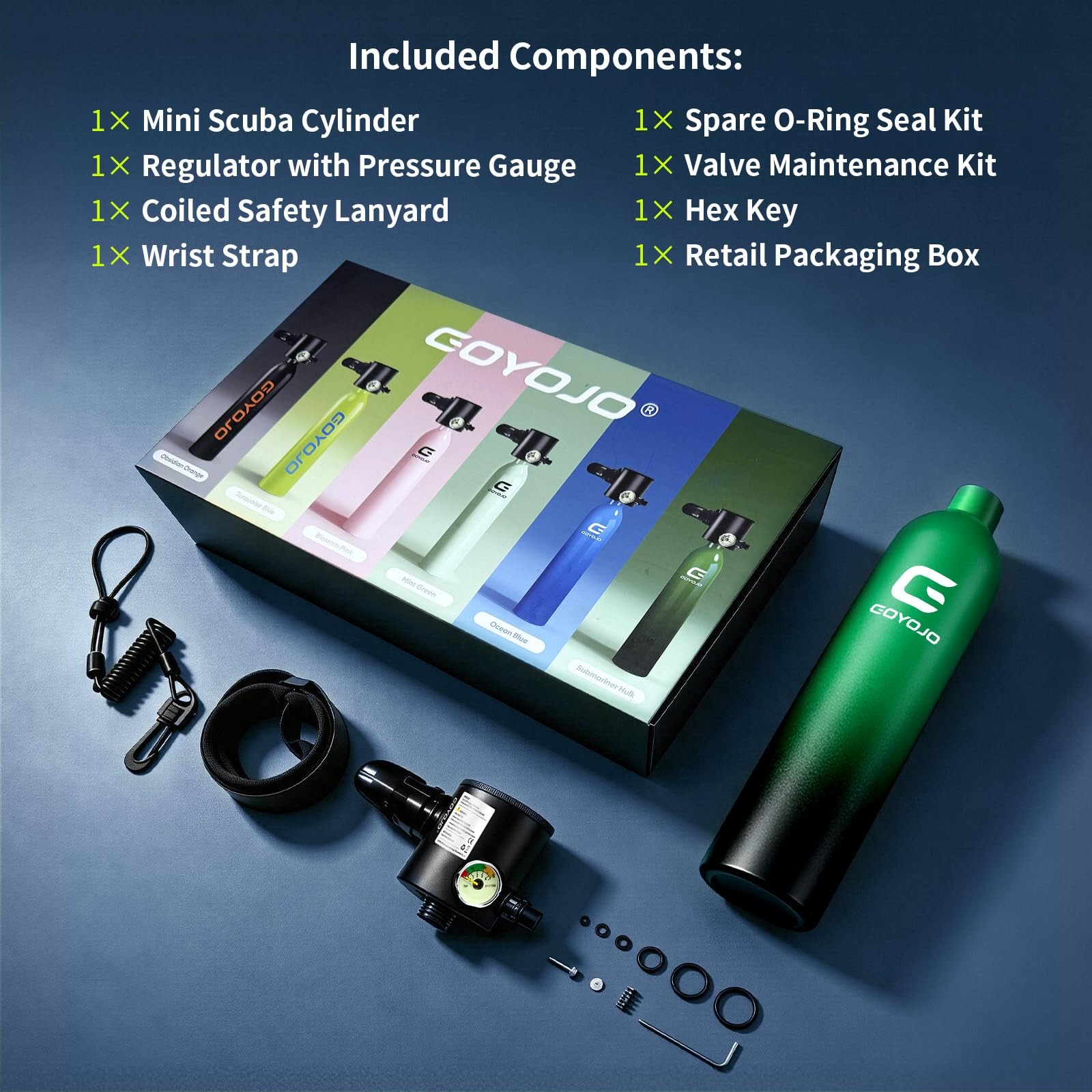 Mini Scuba Tank with DOT Certified, Portable Scuba Diving Kit with Optional S…