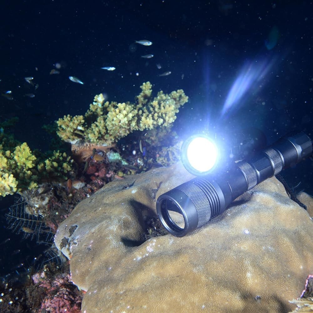 Waterproof Diving Torch with 1000 Lumens Brightness – Night Dive Essential