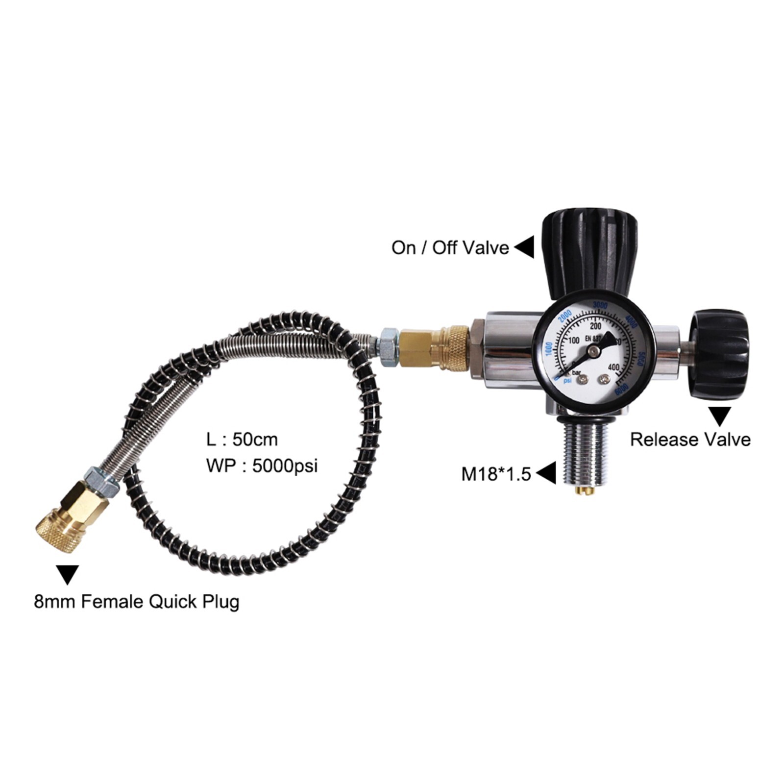 TUXING 4500psi Pcp Carbon Fiber Air Tank 2L Paintball Tank with Filling Station