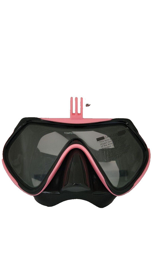 For GoPro Hero 8 7 6 5 3+4- PINK Snorkel Goggles Diving Mask Scuba Glasses Mount