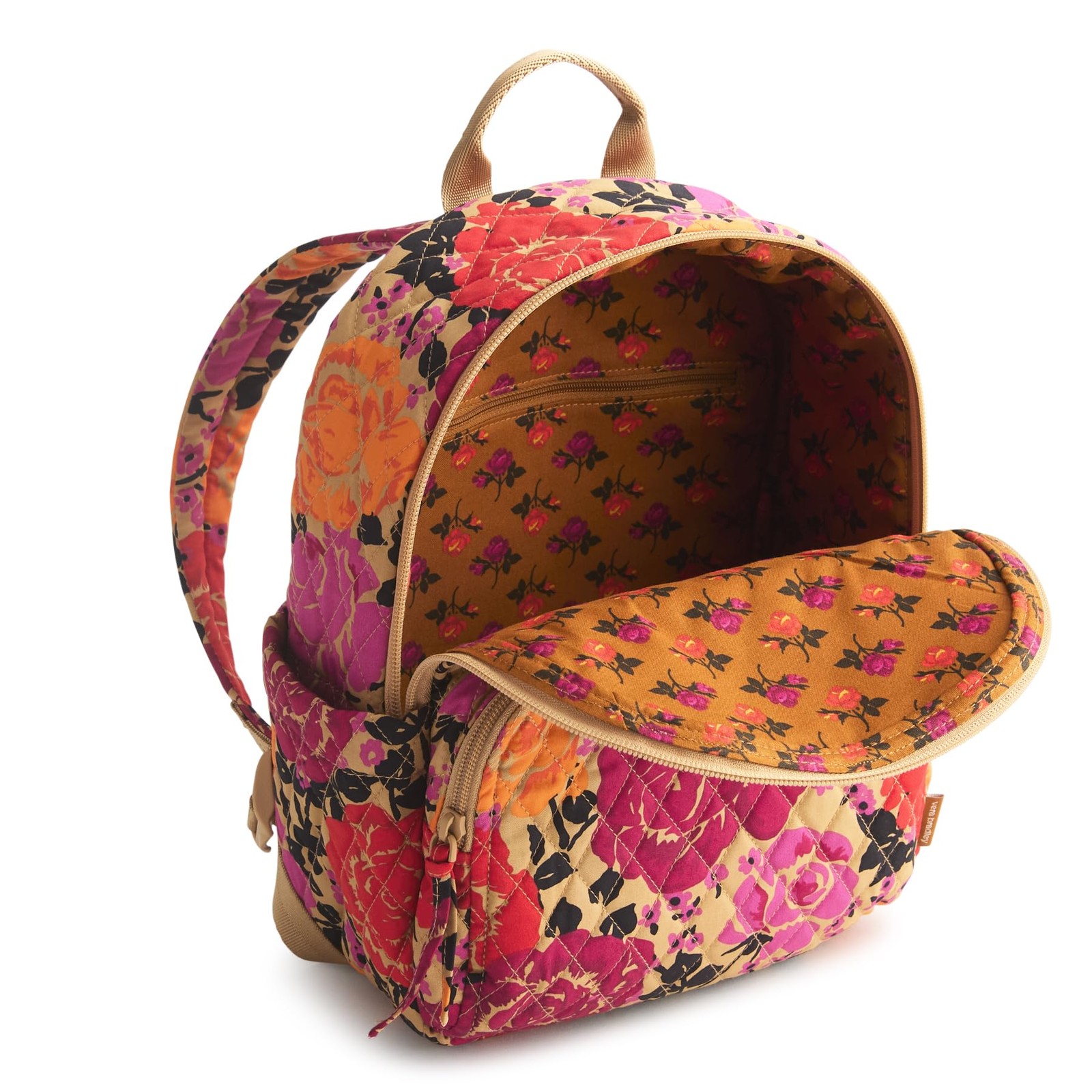Vera Bradley Premium Cotton Small Banbury Backpack, Coming Up One Size