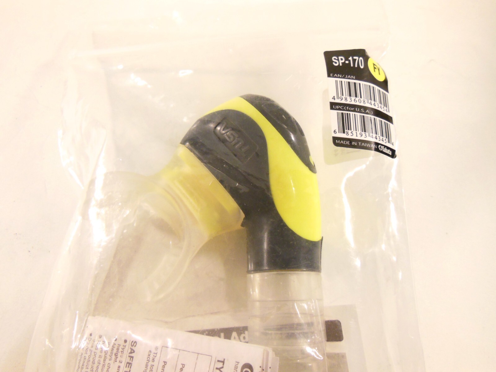 TUSA Platina Hyperdry SP-170 FY Snorkel in Flash Yellow and Black, Very Nice