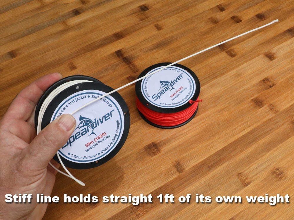 Black Speargun Reel Line 50m (162ft) 1.9mm 0 Spectra 600lb Speardiver