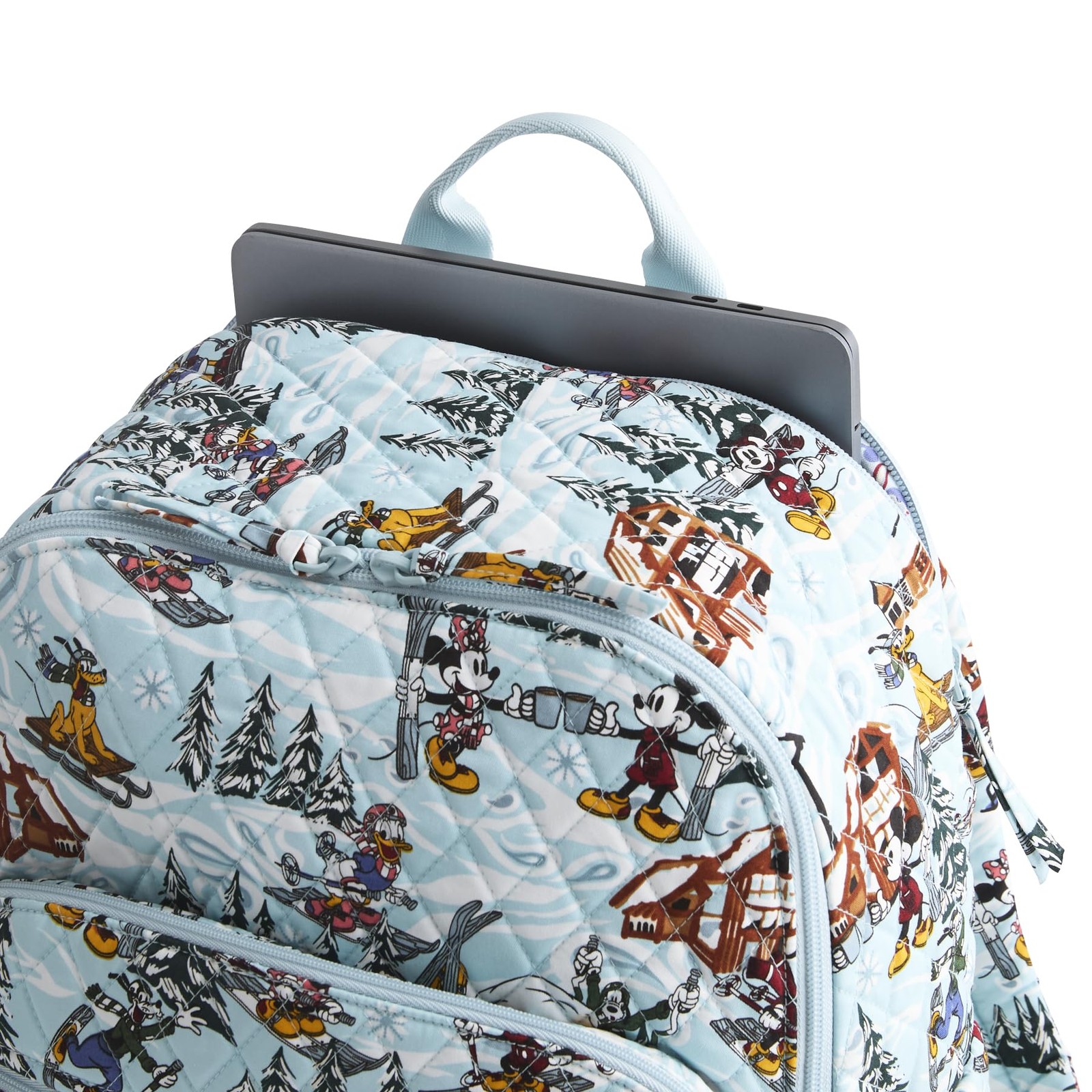 Vera Bradley 12 inches wide x 16 high x 8 deep, Ski Weekend Mickey and Friends