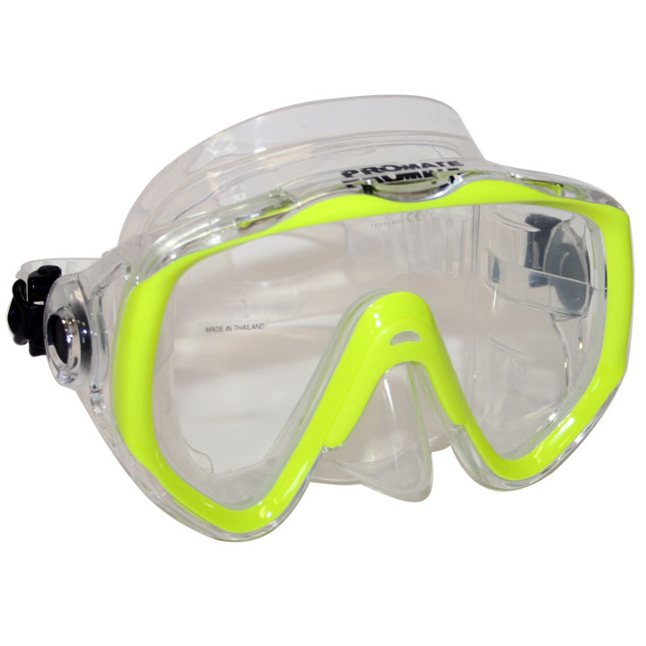 Promate Scuba Diving Snorkeling Mask Ocean Owl Wide View Silicone Oversize Mask