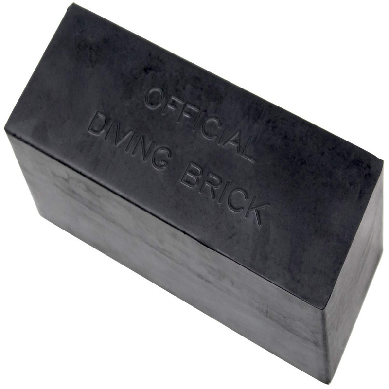 Kemp Usa 10 Lb Rubber Diving Brick Durable Rectangular Water Weight For