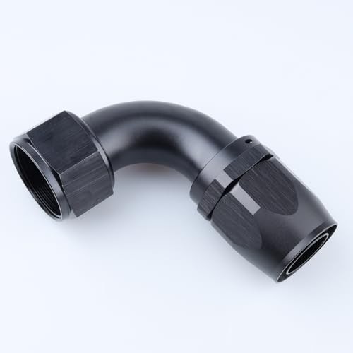 -20 AN 90 Degree Swivel Hose End Fitting Tight Radius 20AN 90 Degree – Black