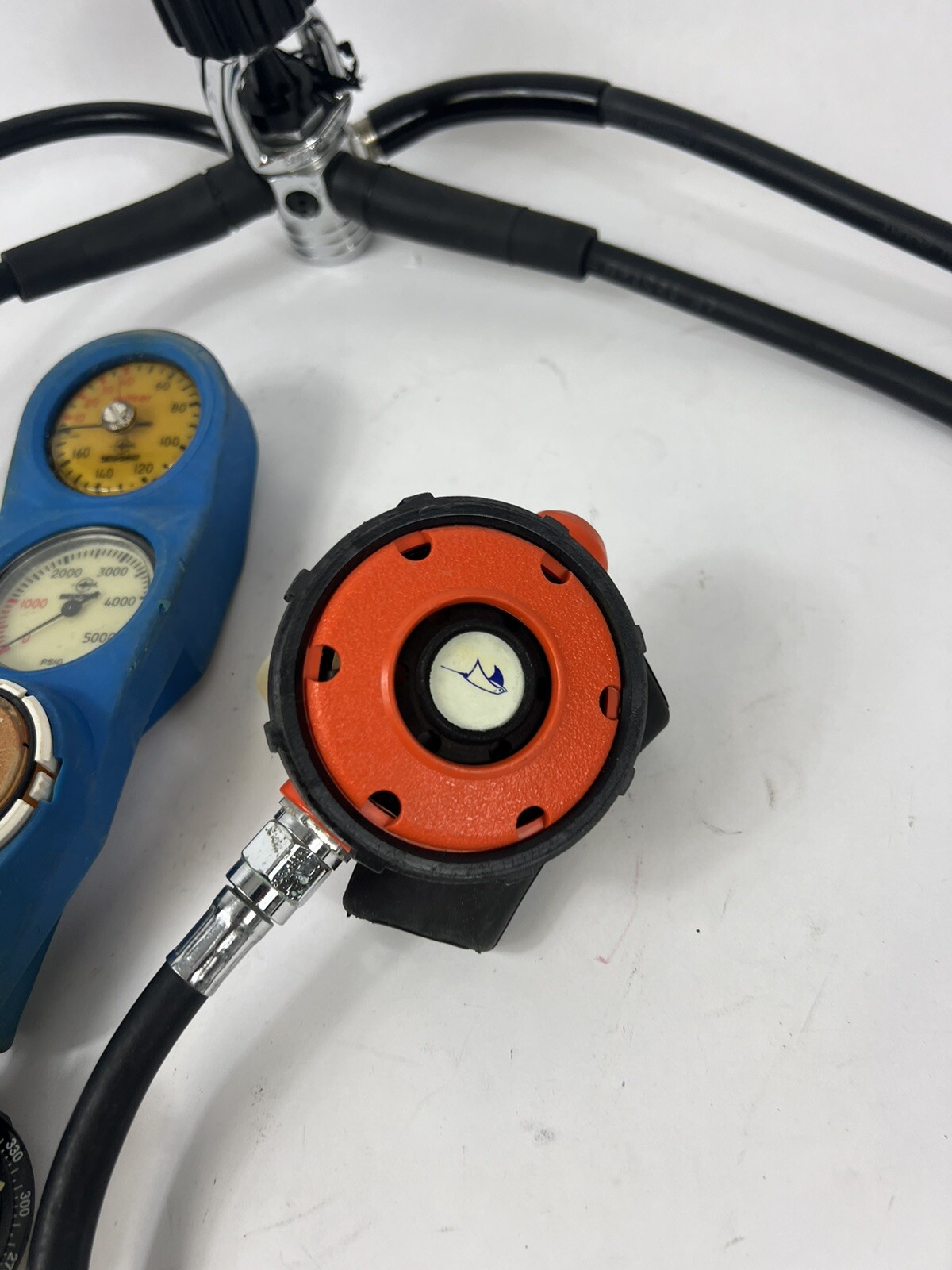 Sherwood Scuba Regulator Set Oceanic Octopus Gauge Compass Vintage Beuchat