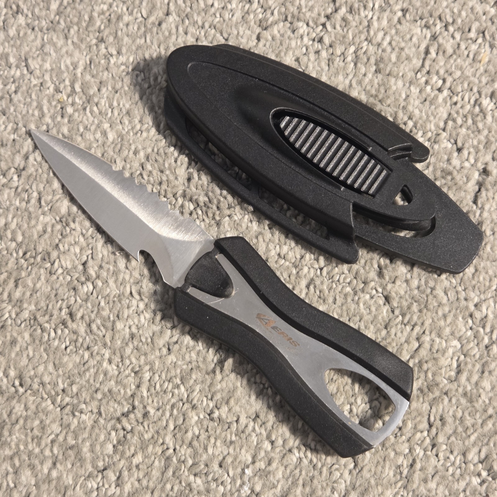 AERIS Scuba Dive Knife With Sheath – Stainless Steel 304