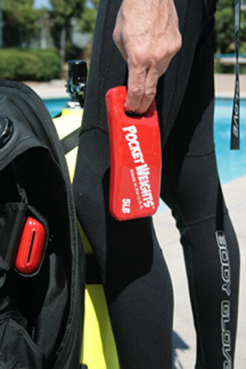Pocket Weights Scuba Weight 6lb Single. Free USPS Priority Shipping.