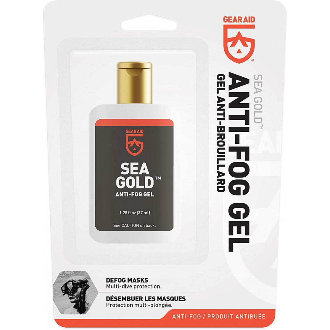 GEAR AID Sea Gold Anti-Fog Gel Coating for SCUBA Dive Masks, 1.25 fl oz
