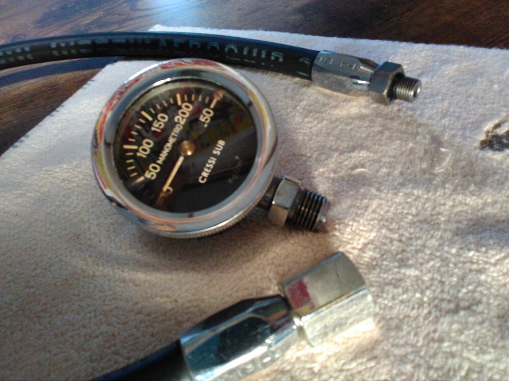 Vintage CRESSI SUB High-pressure Single Gauge